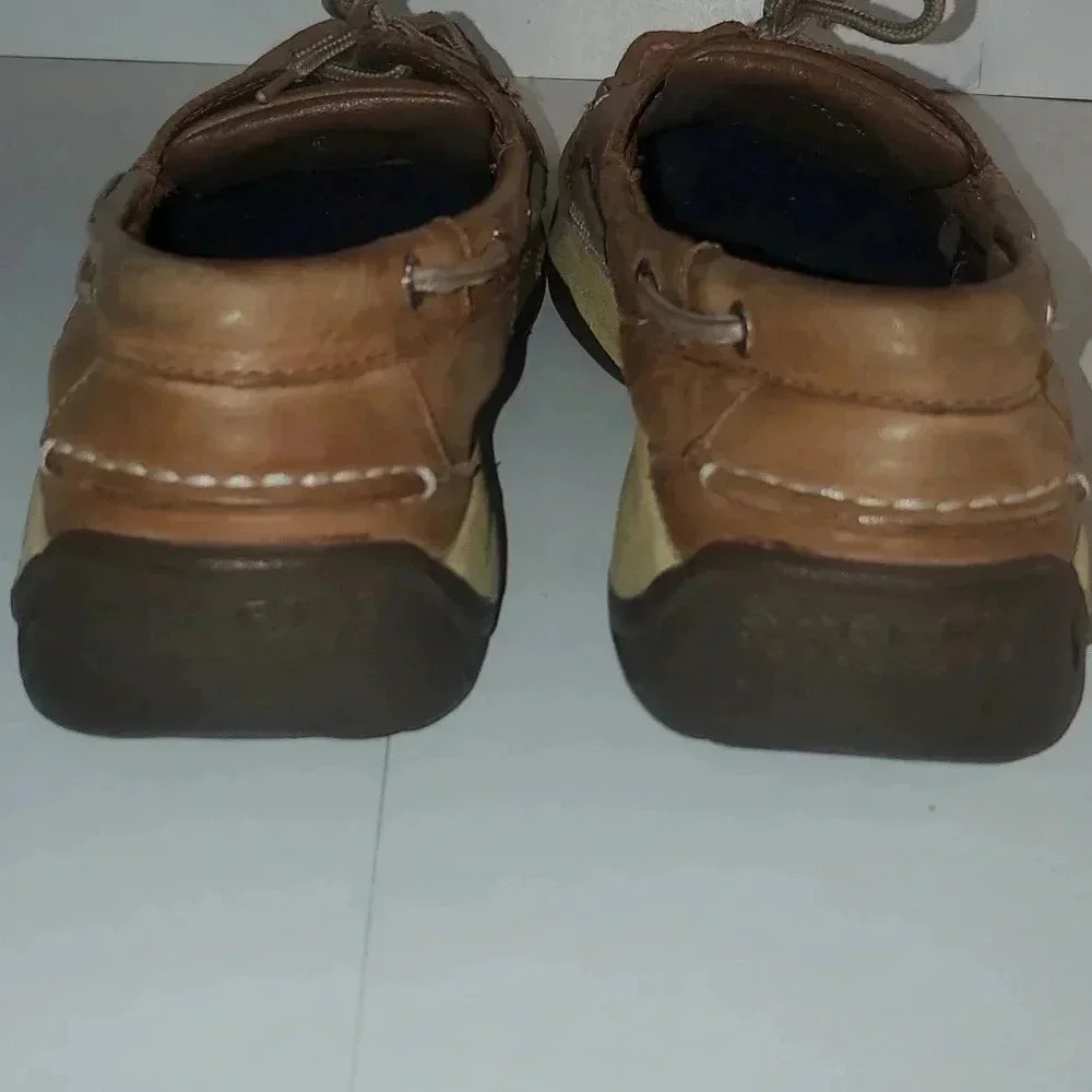 Sperry Intrepid 2 Eye Boat Shoe Moc Silhouette Dark Tan Sz 11.5 M Mens - Picture 4 of 12